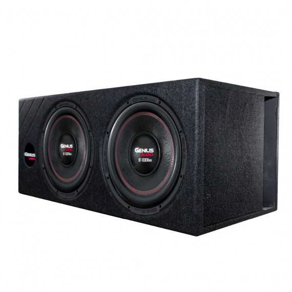 CAJA ACÚSTICA PORTEADA DOBLE SUBWOOFER 12 – Genius Audio