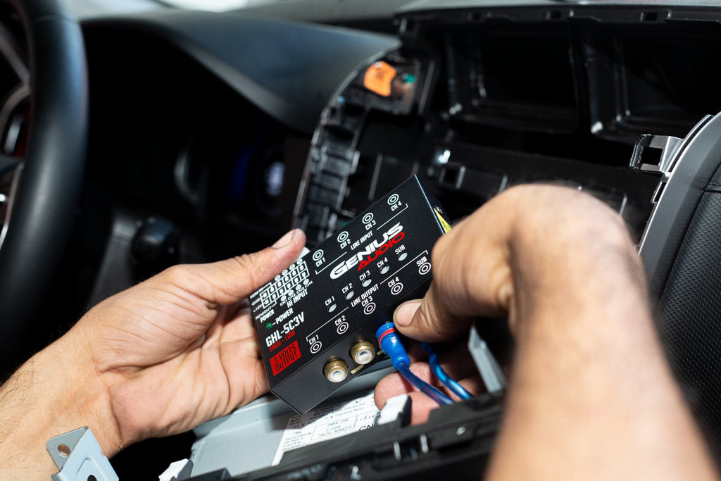 Instalación de equipo de sonido para auto