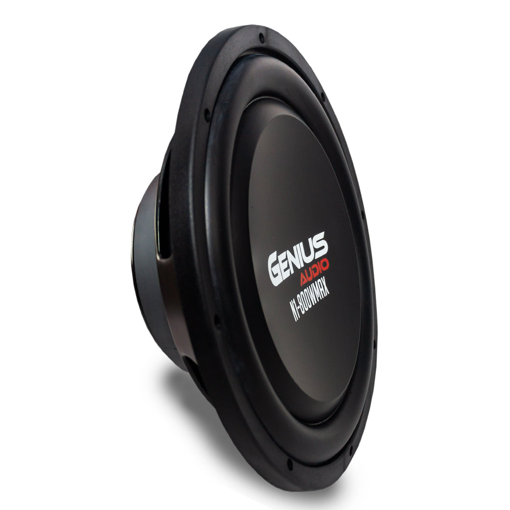 SUBWOOFER SLIM SERIE NITRO 12" 800 WMAX / 400 WRMS BOBINA DOBLE 4 OHM VOICE COIL ALAMBRE REDONDO DE COBRE