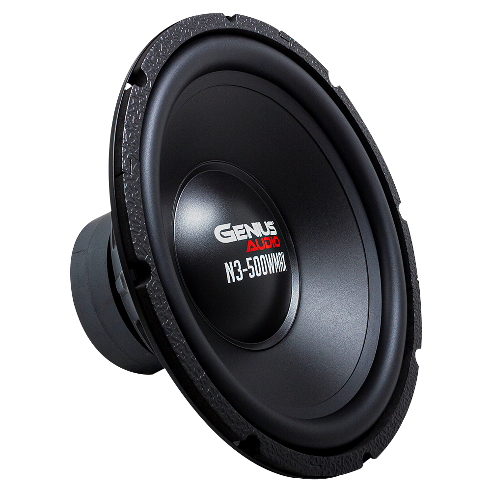 SUBWOOFER SERIE NITRO 12" 500 WMAX/250 WRMS BOBINA SENCILLA 4 OHM VOICE COIL ALAMBRE REDONDO DE COBRE