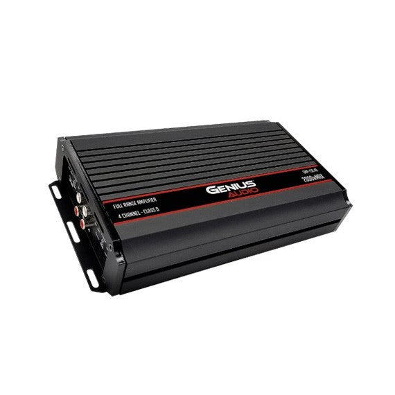 AMPLIFICADOR COMPACT DIGITAL 4 CANALES SERIE GMP 2000 WMAX / 150 WRMS X 4 CH ESTABLE 2 OHM ESTEREO
