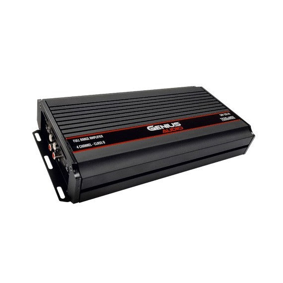 AMPLIFICADOR COMPACT DIGITAL 4 CANALES SERIE GMP 2600 WMAX / 200 WRMS X 4 CH ESTABLE 2 OHM ESTEREO