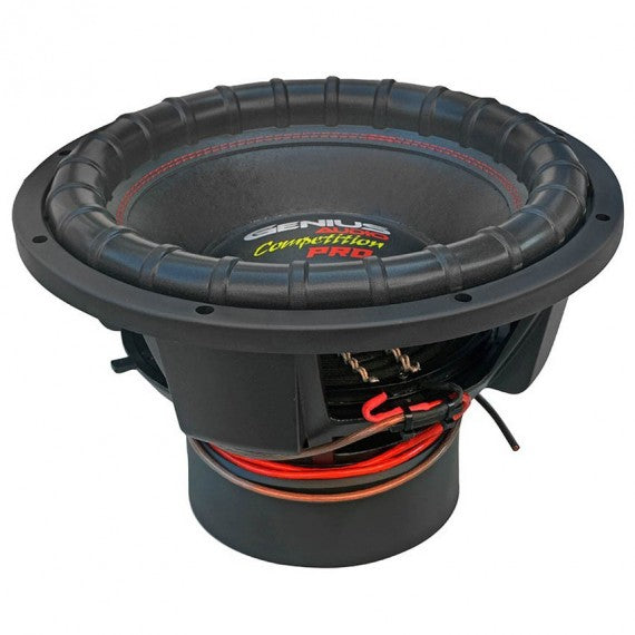 SUBWOOFER SERIE COMPETITION 15" 3000 WMAX /1500 WRMS DOBLE BOBINA 4 OHM VOICE COIL ALAMBRE REDONDO DE COBRE