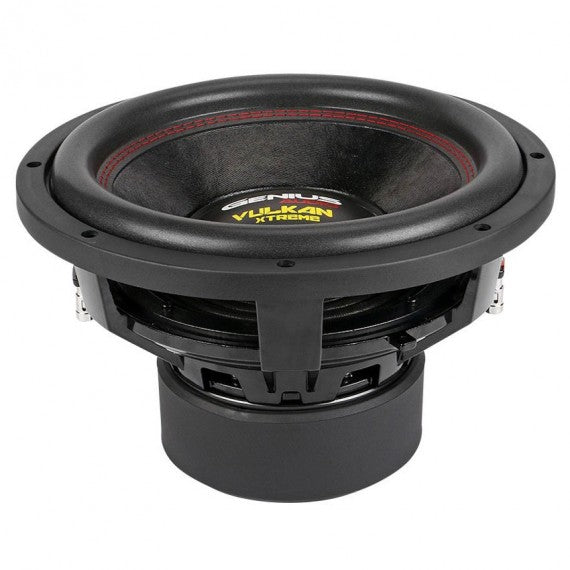 SUBWOOFER SERIE VULKAN 12" 2000 WMAX / 1000 WRMS DOBLE BOBINA 4 OHM VOICE COIL ALAMBRE REDONDO DE COBRE CANASTA DE ALUMINIO