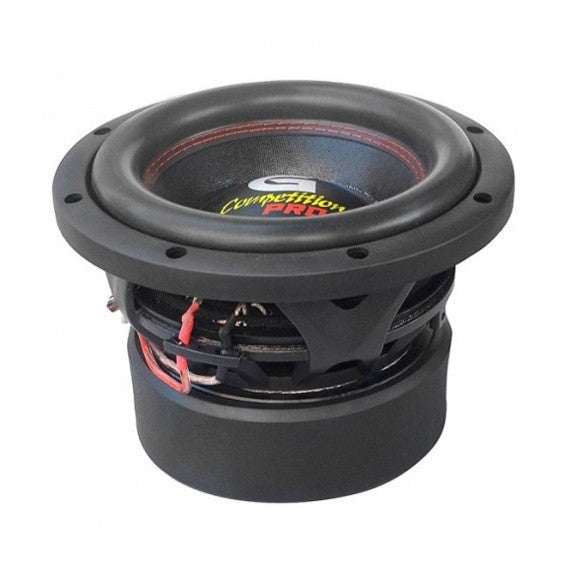 SUBWOOFER SERIE MINI COMPETITION 8" 1000 WMAX /500 WRMS DOBLE BOBINA 4 OHM VOICE COIL ALAMBRE REDONDO DE COBRE