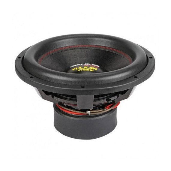 SUBWOOFER SERIE VULKAN 15" 3000 WMAX / 1500 WRMS DOBLE BOBINA 4 OHM VOICE COIL ALAMBRE REDONDO DE COBRE