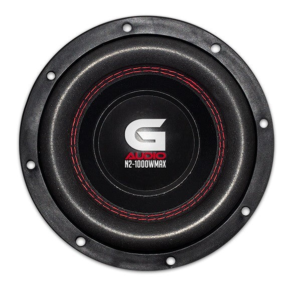 SUBWOOFER MINI SERIE NITRO 8" 1000 WMAX/500 WRMS DOBLE BOBINA 4 OHM VOICE COIL ALAMBRE REDONDO DE COBRE