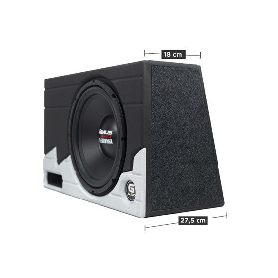 CAJA ACÚSTICA PORTEADA CON SUBWOOFER SERIE NITRO N3-12S4 COLOR GRIS PLATA 1.34 PIES CÚBICOS