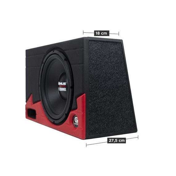 CAJA ACÚSTICA PORTEADA CON SUBWOOFER SERIE NITRO N3-12S4 COLOR ROJO 1.34 PIES CÚBICOS