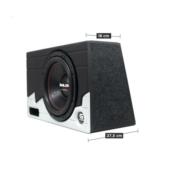 CAJA ACÚSTICA PORTEADA CON SUBWOOFER SERIE NITRO N6-12D2 COLOR GRIS PLATA 1.34 PIES CÚBICOS