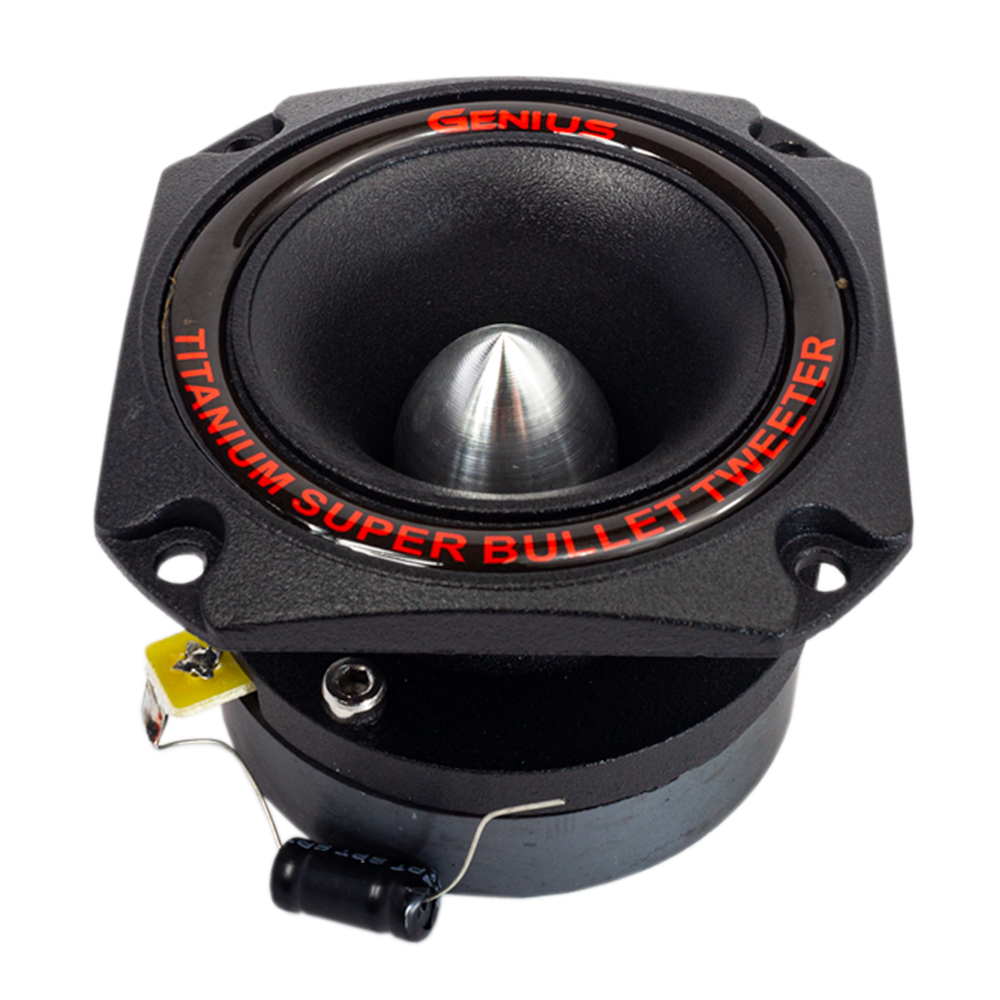 SUPER TWEETER DE BALA ALUMINIO DE ALTA COMPRESION DE 3" DIAMETRO DE MONTURA CON DIAFRAGMA DE TITANIUM 1" VOICE COIL 150W MAX
