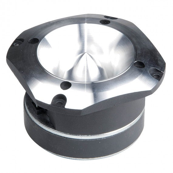 SUPER TWEETER DE ALUMINIO 4" DE DIAMETRO DE MONTURA CON DIAFRAGMA DE TITANIUM DE ALTA COMPRESION 1.5" VOICE COIL 300WMAX