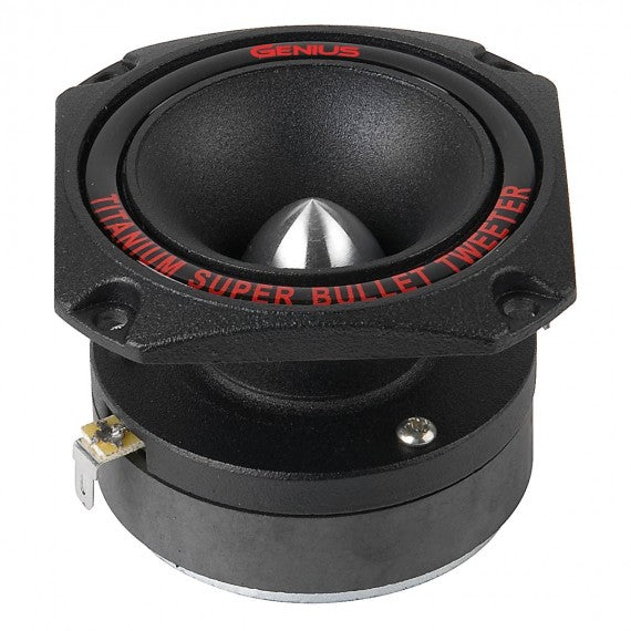 SUPER TWEETER DE BALA ALUMINIO DE ALTA COMPRESION DE 3" DIAMETRO DE MONTURA CON DIAFRAGMA DE TITANIUM 1" VOICE COIL 150W MAX