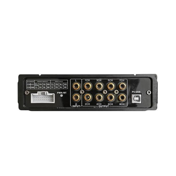 PROCESADOR DIGITAL HIGH RES. AUDIO 8CH SALIDA RCA - AMPLIFICADOR INCORPORADO 40W X 4CH - BLUETOOTH Y USB MUSIC - 31 BANDAS/CH