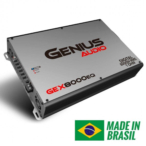 AMPLIFICADOR MONOBLOCK CLASE D DIGITAL FULL RANGE BRASILERO 16000 W MAX/8000 W RMS ESTABLE 1 OHM ESTEREO