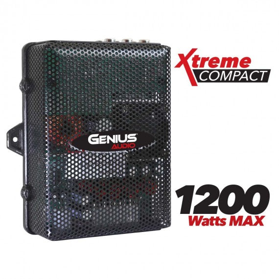 AMPLIFICADOR EXTREME COMPACT DIGITAL 4 CANALES SERIE GXC 1200 WMAX / 75 WRMS X 4 CH ESTABLE 2 OHM ESTEREO