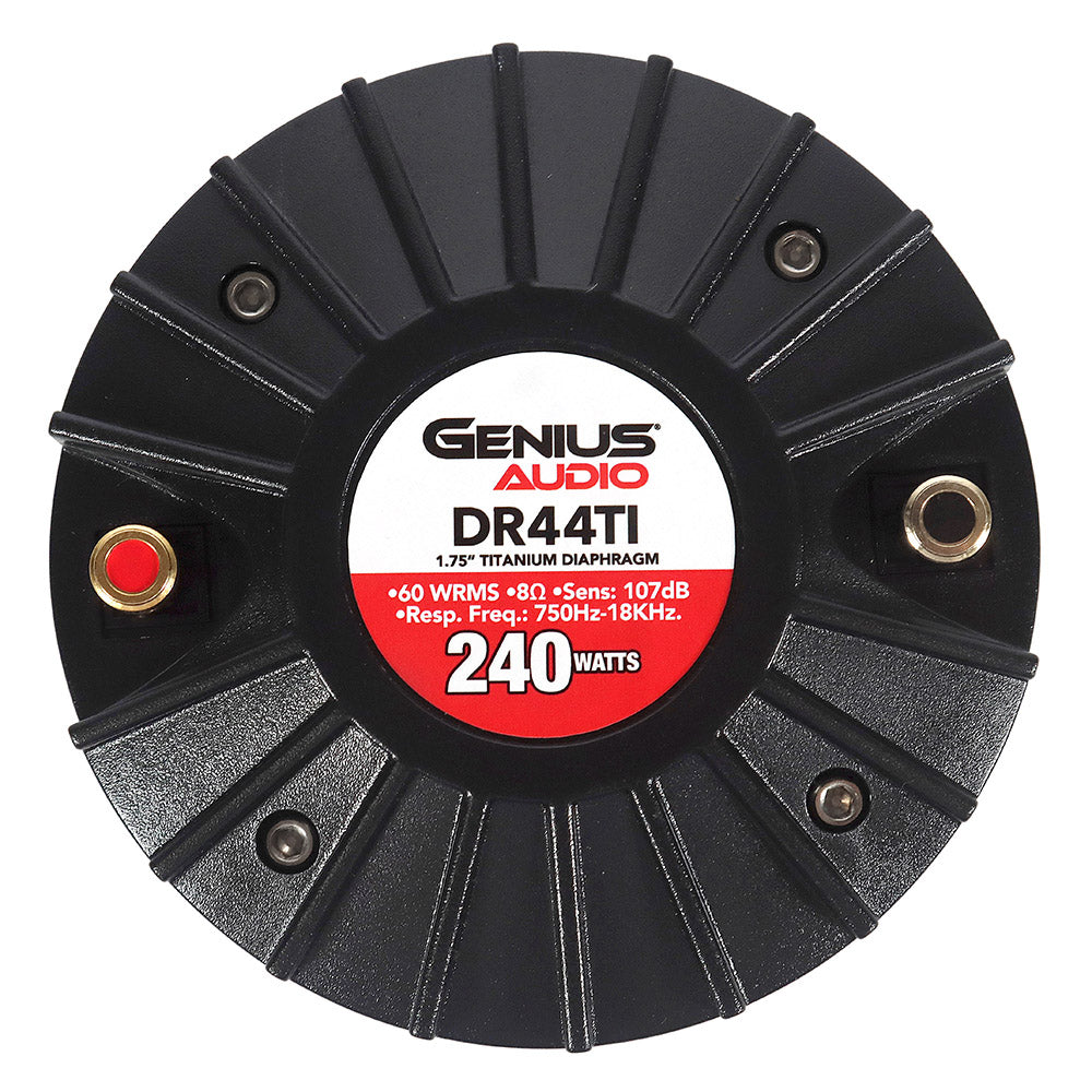 CONTROLADOR DE COMPRESION PROFESIONAL CON DIAFRAGMA DE TITANIUM 1.75" VOICE COIL ENROSCABLE 240WMAX MAGNETO FERRITA
