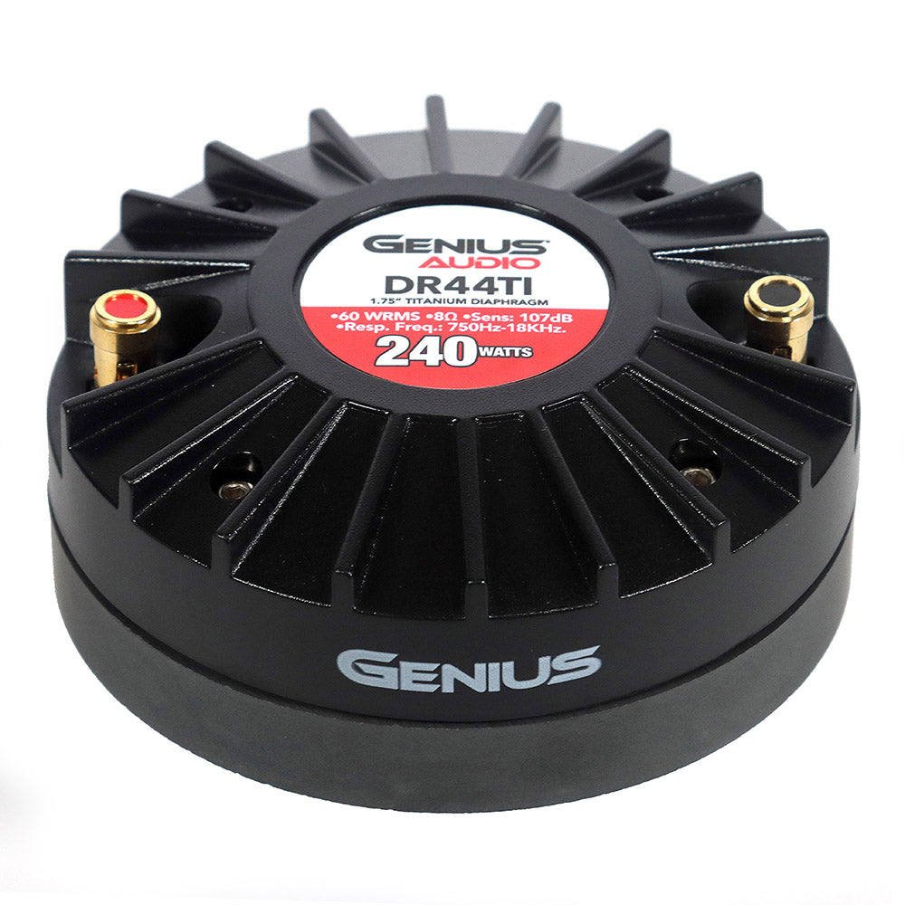 CONTROLADOR DE COMPRESION PROFESIONAL CON DIAFRAGMA DE TITANIUM 1.75" VOICE COIL ENROSCABLE 240WMAX MAGNETO FERRITA