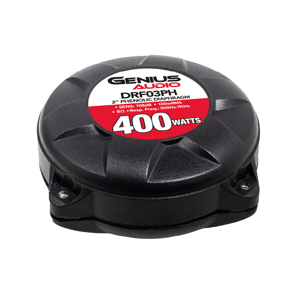 CONTROLADOR PROFESIONAL DE ALTA COMPRESIÓN  DIAFRAGMA FENÓLICO 1" VOICE COIL 400 W