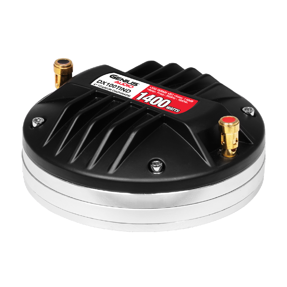 DRIVER PROFESIONAL DE TITANIO, NEODIMIO DE ALTA COMPRESIÓN, BOBINA DE VOZ DE 4", 350 W RMS.
