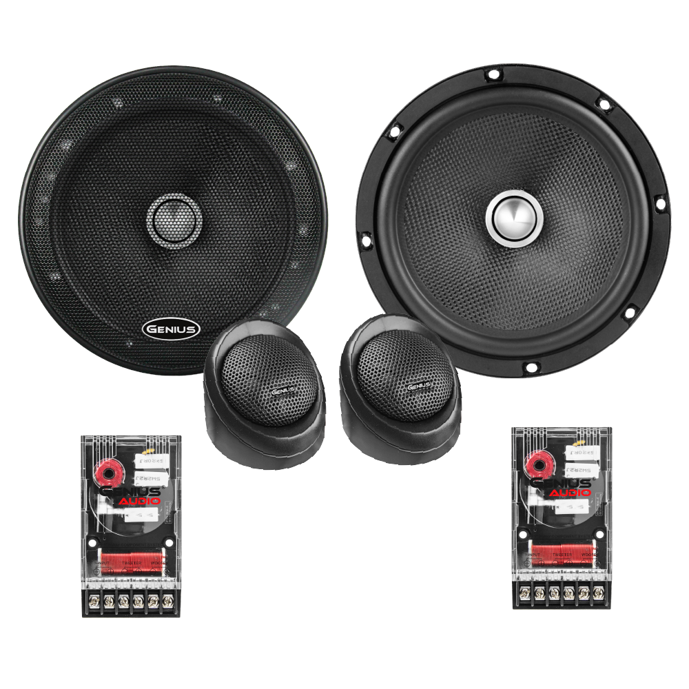 GXR65.2COM 6.5” 2 WAY COMPONENT SPEAKERS SYSTEM HIGH QUALITY WITH GLAS ...