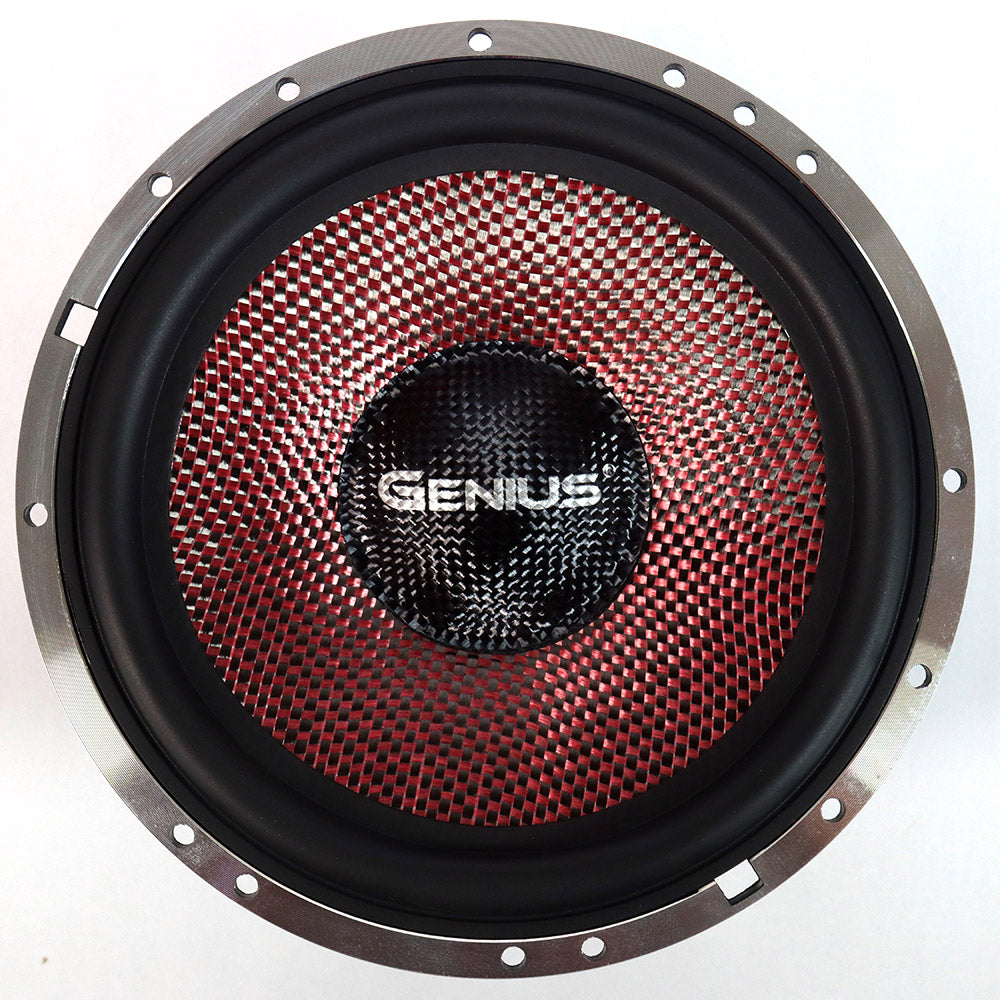 GXT65.2COM 6.5” 6.5” 2 WAY COMPONENT SPEAKER SYSTEM HIGH QUALITY WITH  CARBON FIBER RED GLASS FIBER MIXED WEAVING CONE