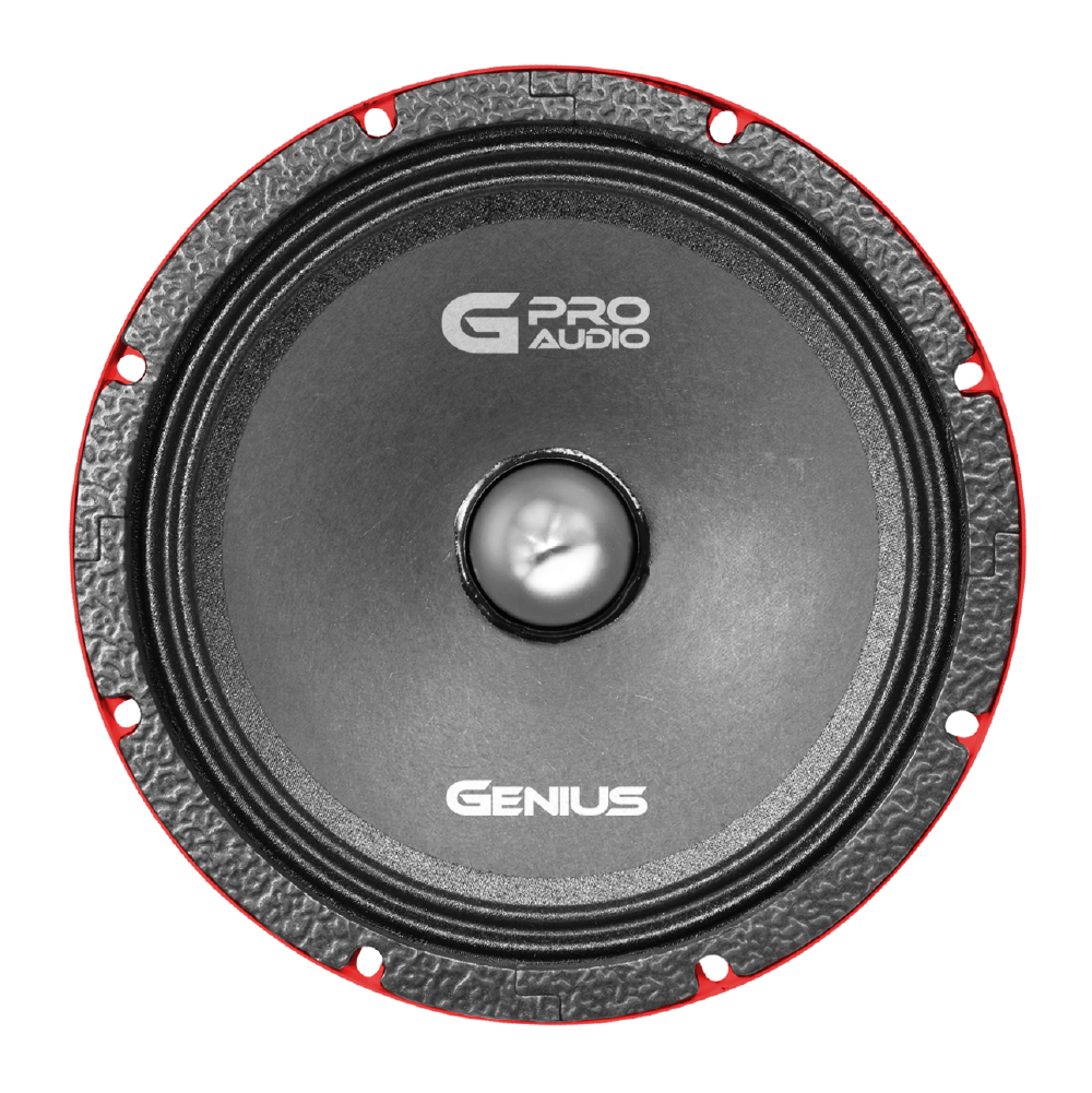 PAR DE ALTAVOCES PROFESIONALES SLIM DE 8″ – RANGO MEDIO – CONECTOR DE PLASTICO TIPO BALA – 500 W MÁX.